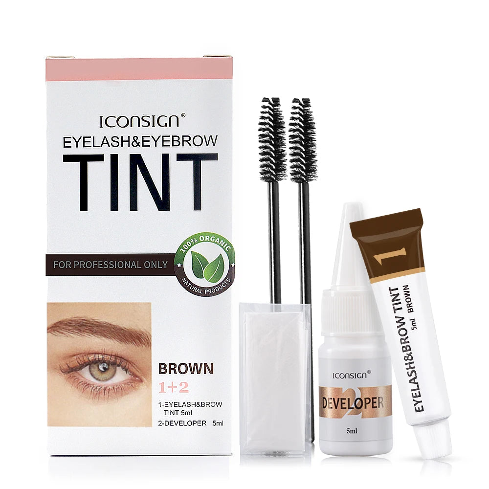 Eyelash Eyebrow Dye Tint Kit Brow Enhancer Mascara