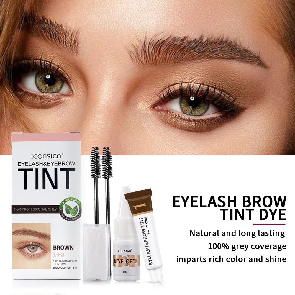 Eyelash Eyebrow Dye Tint Kit Brow Enhancer Mascara