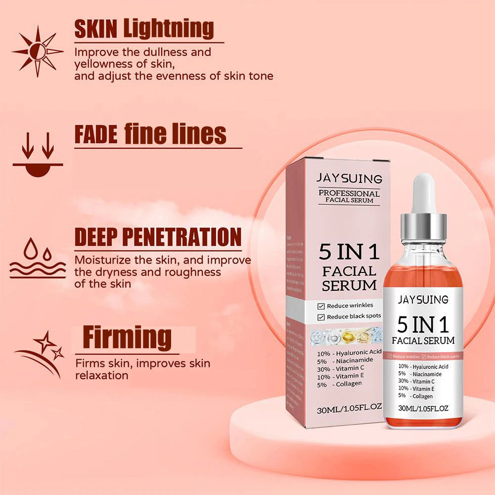 5 In 1 Botox Fade fine lines Firming Facial Serum Shrink Pores