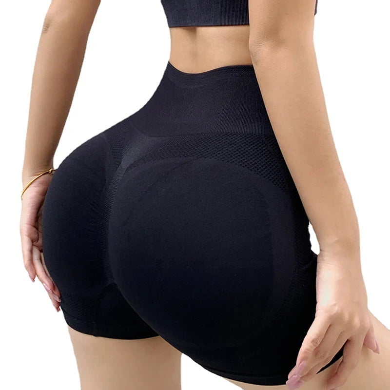 Fitness High Waist Push Up Shorts